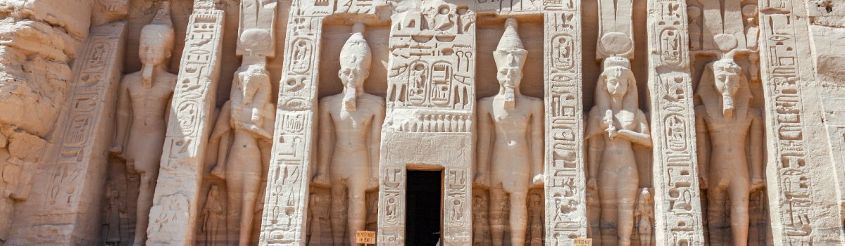 ägyptisch Rustikale Gardine Alter Ägypten-Tempel