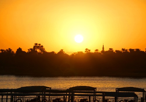 Sonnenuntergang am Nil in Assuan