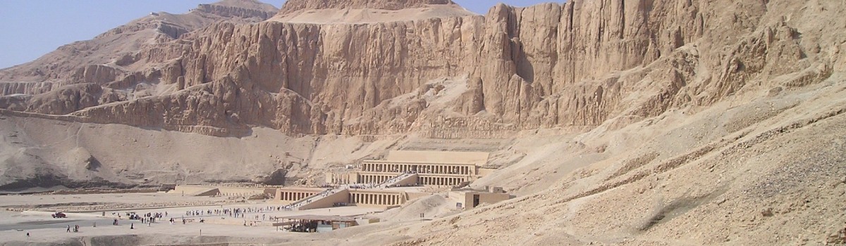Blick auf das Tal der Könige in Ägypten