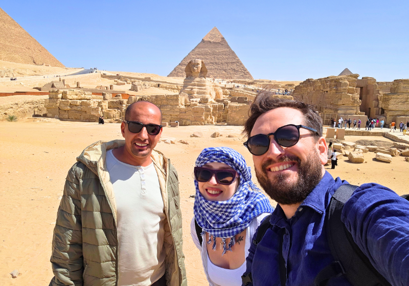 Die berühmten Pyramiden von Gizeh zum ersten mal live zu sehen ist ein unglaubliches Gefühl!