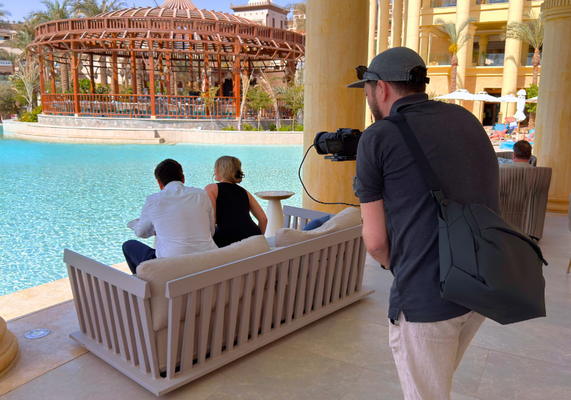 ETI Marketingtrip nach Ägypten | Teil 1 - Auch im neuen Luxushotel Al Kasr Sahl Hasheesh wurde fleißig gearbeitet.