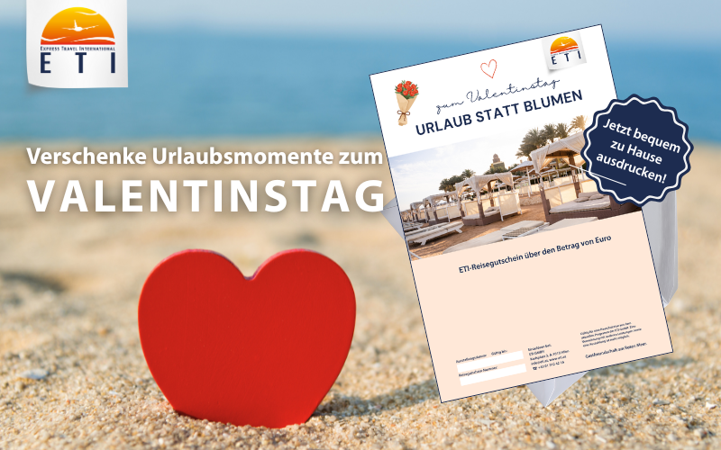 Jetzt ETI Print-at-Home Reisegutschein personalisieren