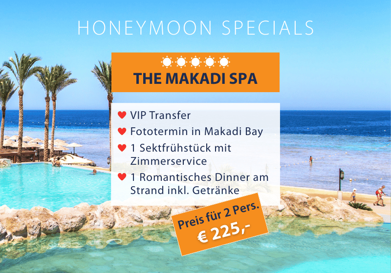 Urlaub für Paare am Meer - Honeymoon special Makadi spa