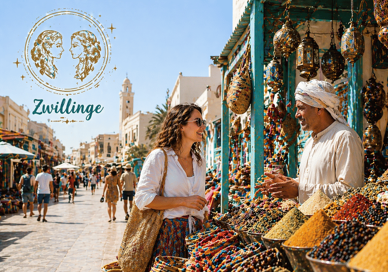 Laut Urlaubshoroskop ist ein Besuch der Märkte in Hurghada Stadt der perfekte Ägypten Ausflug für das Sternzeichen Zwillinge