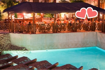 Blick auf das 4-Sterne Hotel Ghazala Gardens