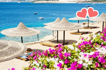 Blick auf das 4-Sterne Plus Hotel Siva Sharm