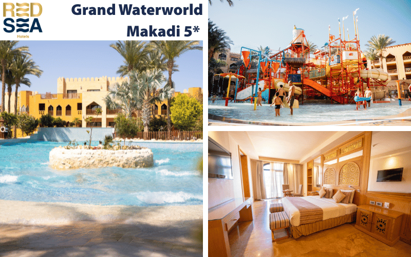 Das Red Sea Hotel Grand Waterworld Makadi in der Makadi Bay