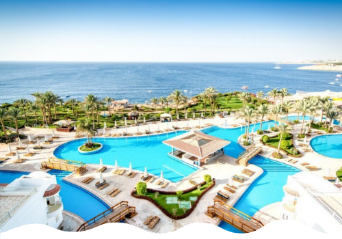 Blick auf das 4-Sterne Plus Hotel Siva Sharm